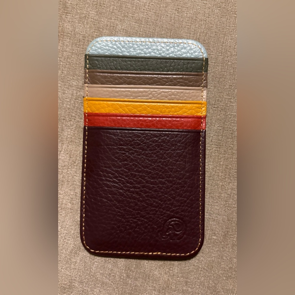 Medium Leather Card Case Multicolor - image 3